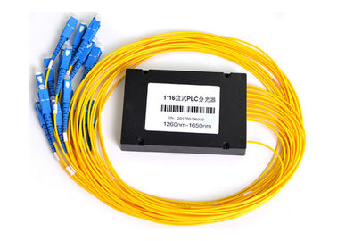 FTTH Fiber Optic Splitter, fiber optic cable splitter 1x16 with connector