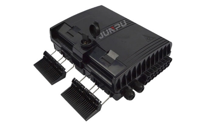 Czarny 16 rdzeniowy kabel światłowodowy Termination Box ABS 1X16 SC PLC Splitter 2