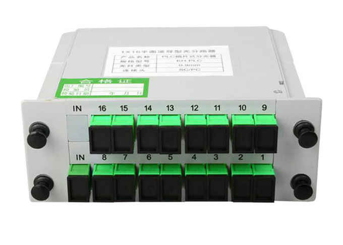 SC APC 1x16 Splitter Box do kabla światłowodowego, rozdzielacz światłowodowy Cassette Plc 0
