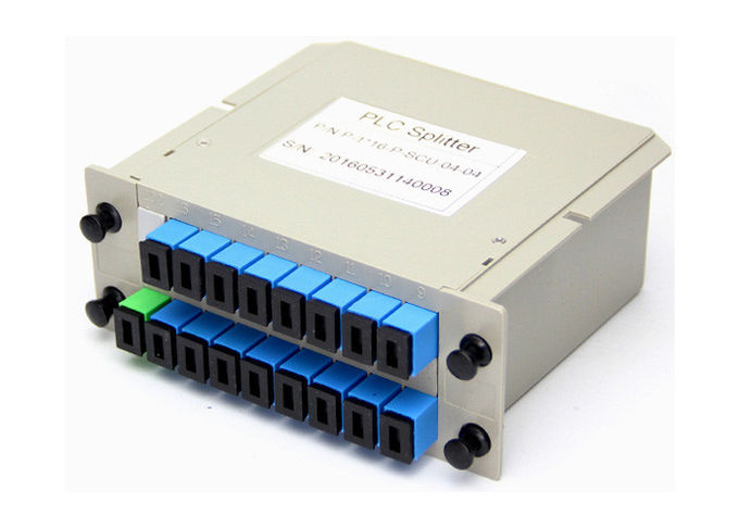 SC UPC 1x16 Splitter Box do kabla światłowodowego, rozdzielacz światłowodowy kasetowy plc 0