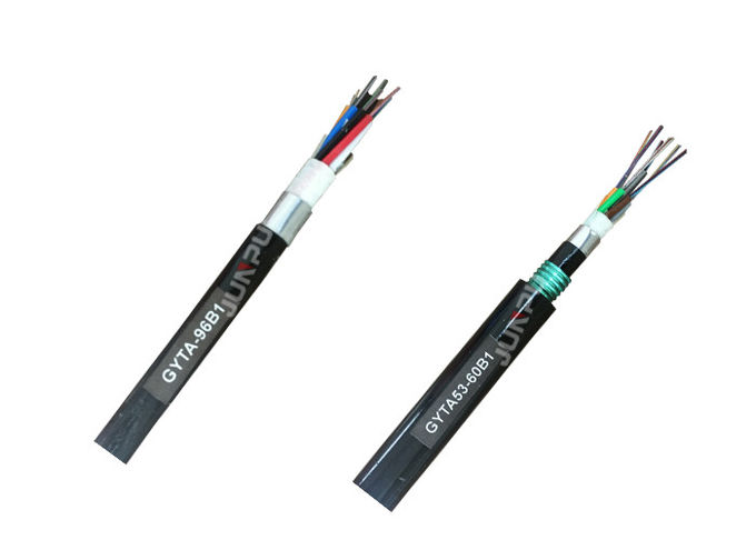 GYTA Zewnętrzny kabel światłowodowy G657A1 Wielomodowy/jednomodowy kabel odgałęźny 0